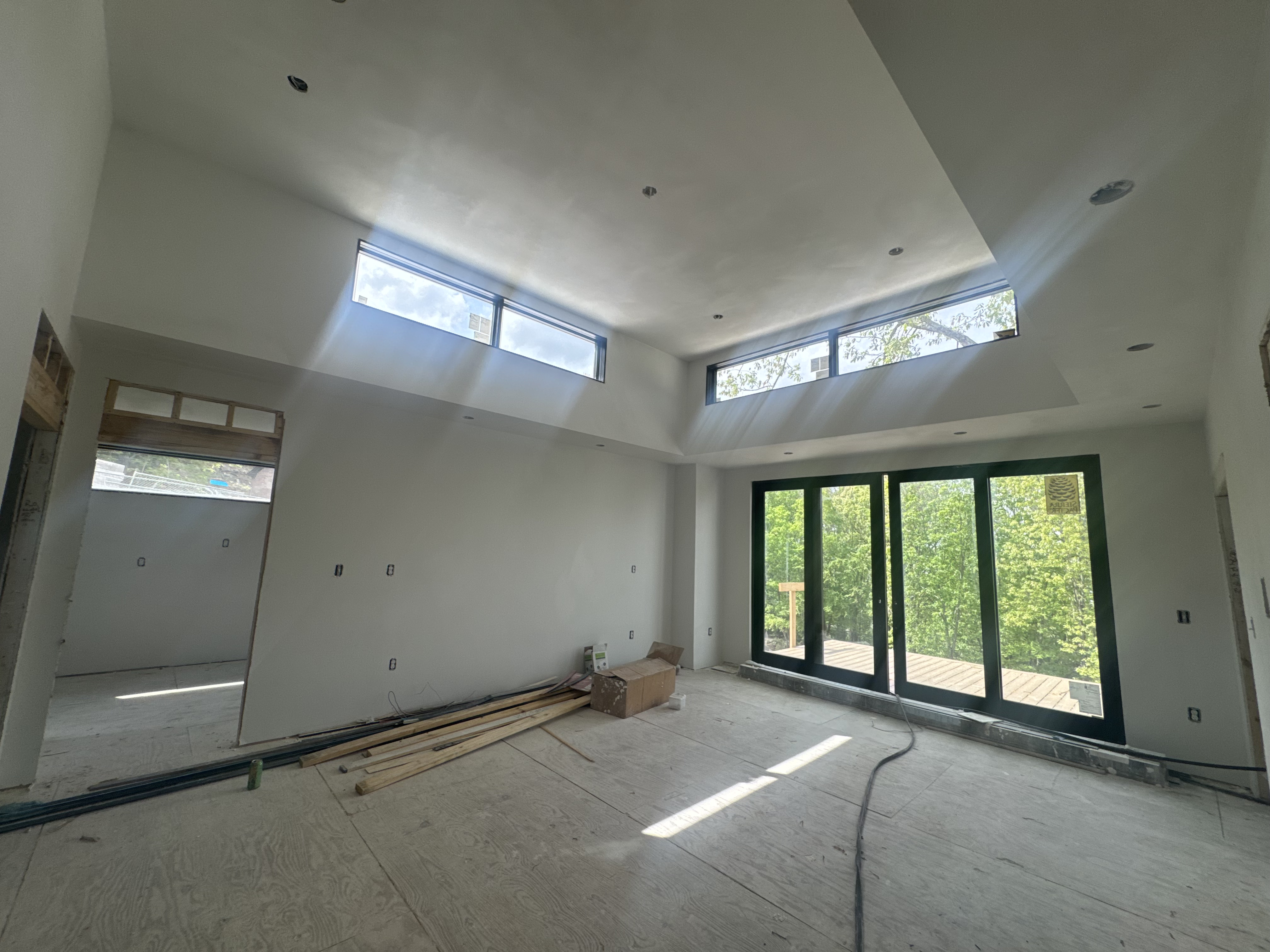 Finished interior